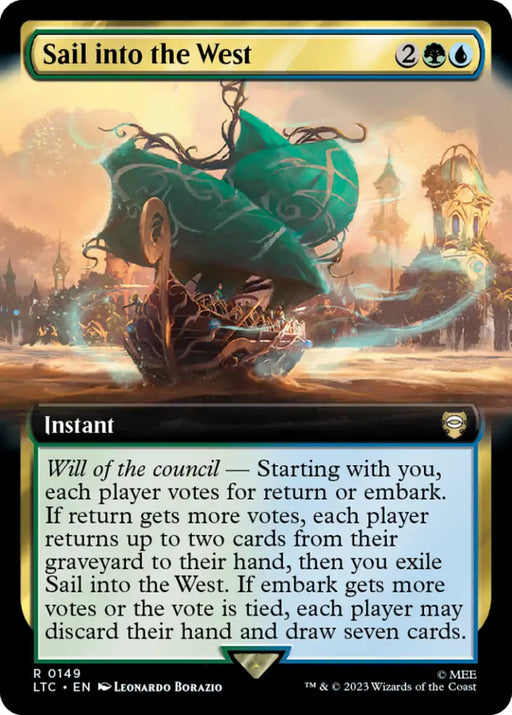 Sail into the West (Extended Art) [The Lord of the Rings: Tales of Middle-Earth Commander] - MTG Single
