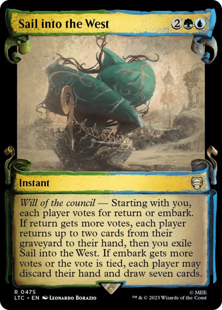 Sail into the West [The Lord of the Rings: Tales of Middle-Earth Commander Showcase Scrolls] - MTG Single