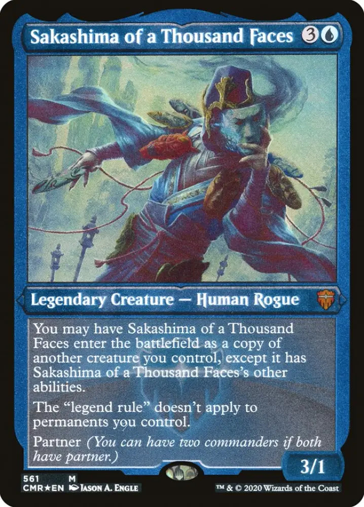 Sakashima of a Thousand Faces (Etched) [Commander Legends] - MTG Single