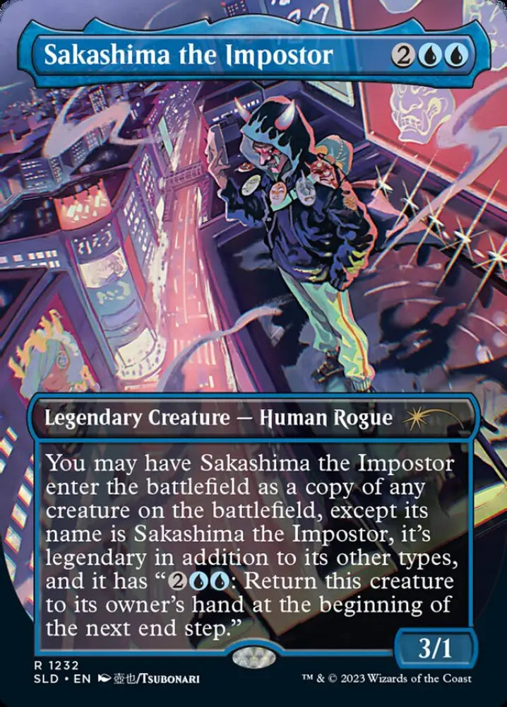 Sakashima the Impostor (Borderless) [Secret Lair Drop Series] - MTG Single
