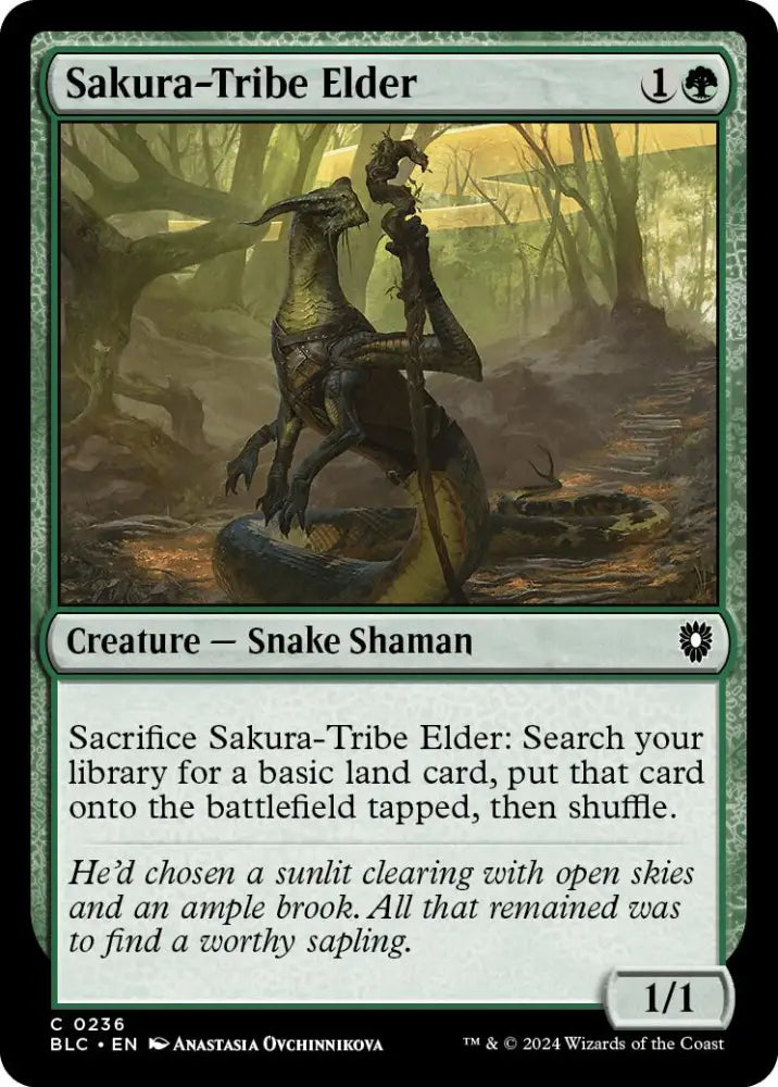 Sakura-Tribe Elder [Bloomburrow Commander] - MTG Single