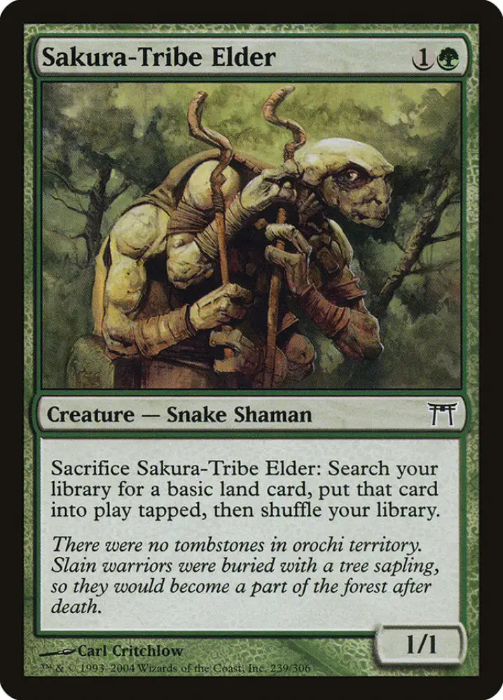 Sakura-Tribe Elder [Champions of Kamigawa] - MTG Single
