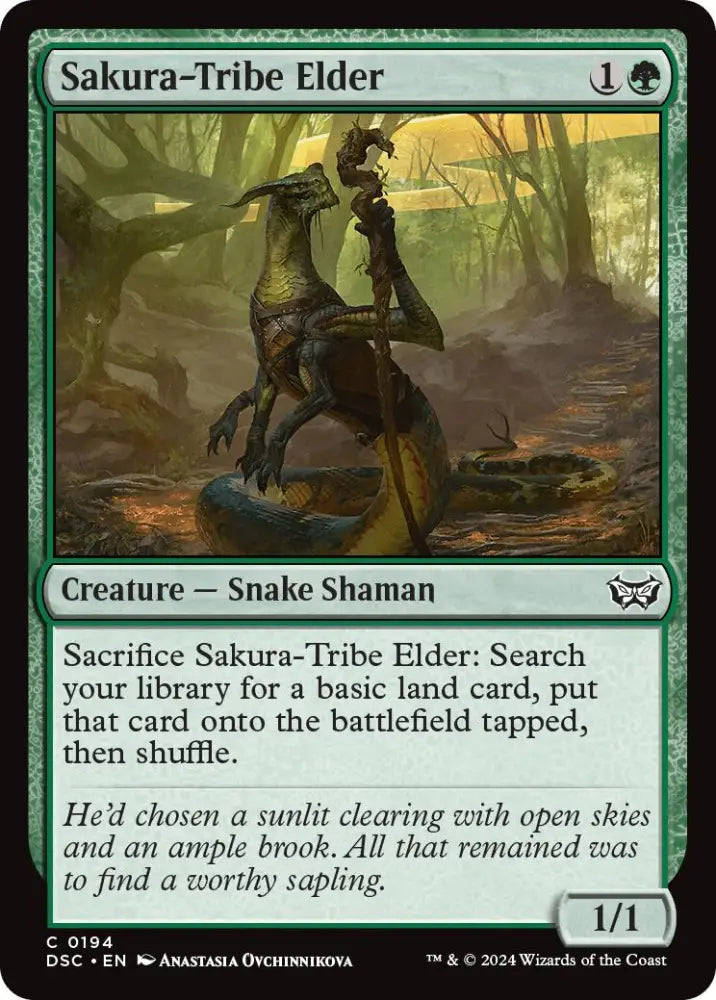 Sakura-Tribe Elder [Duskmourn: House of Horror Commander] - MTG Single