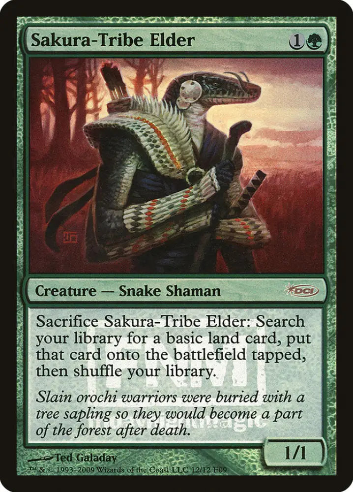 Sakura-Tribe Elder [Friday Night Magic 2009] - MTG Single