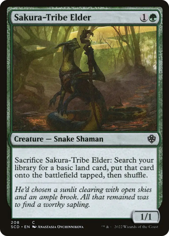 Sakura-Tribe Elder [Starter Commander Decks] - MTG Single
