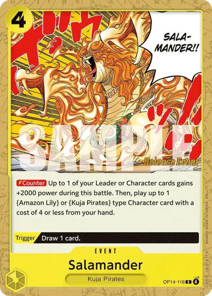 Salamander (OP14-116) [The Azure Sea's Seven Release Event Cards]