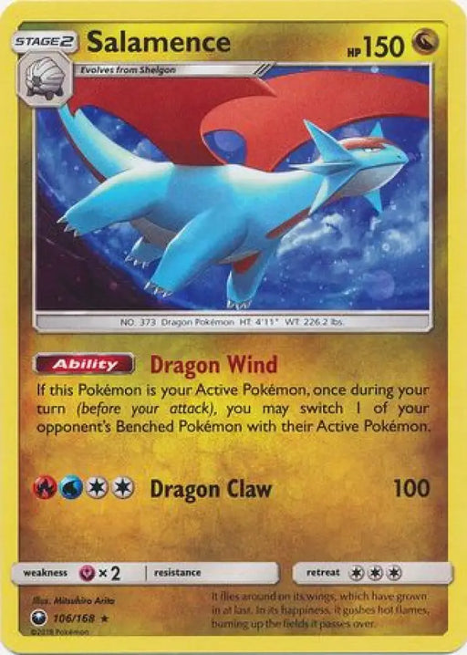 Salamence (106/168) (Cosmos Holo) [Sun & Moon: Celestial Storm] - Pokemon Single