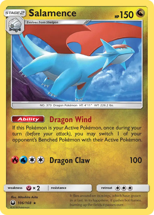 Salamence (106/168) [Sun & Moon: Celestial Storm] - Pokemon Single