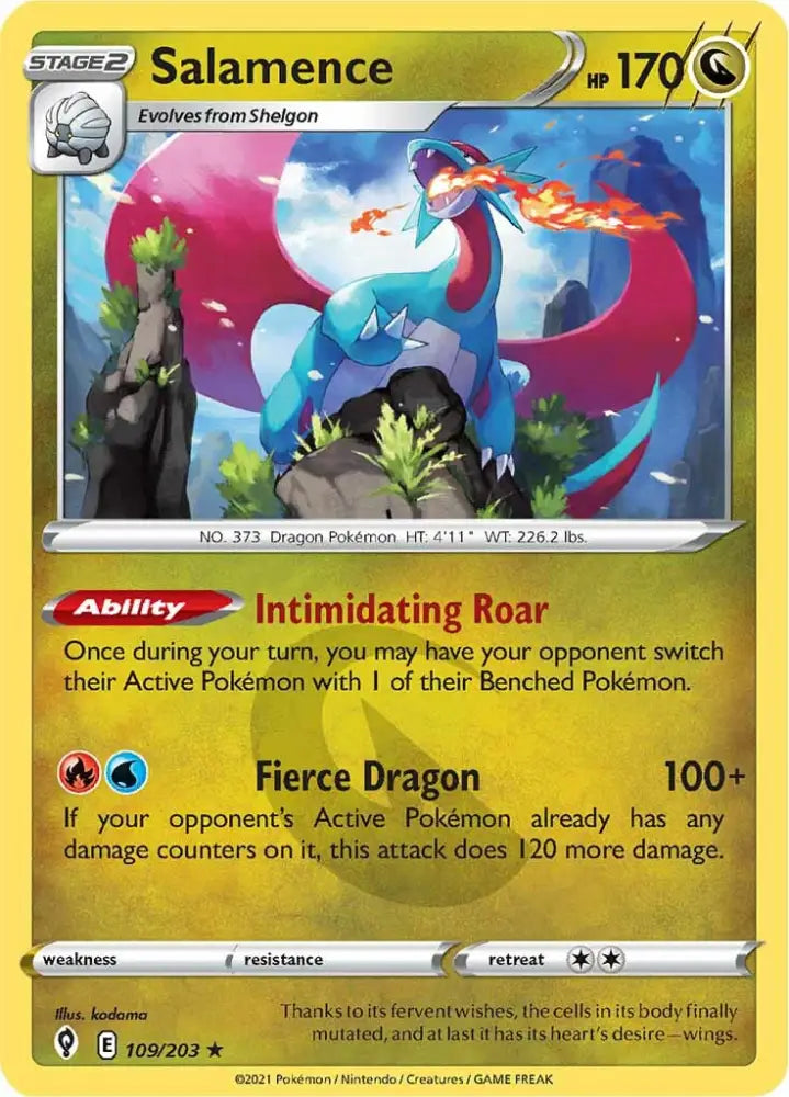 Salamence (109/203) [Sword & Shield: Evolving Skies] - Pokemon Single