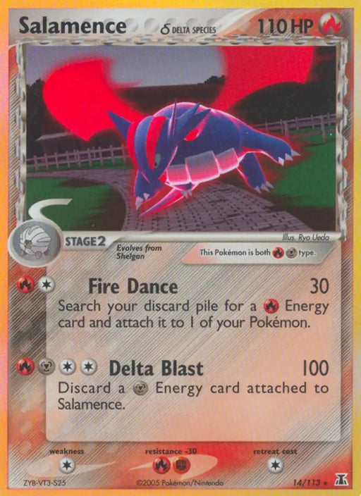 Salamence (14/113) (Delta Species) [EX: Delta Species] - Pokemon Single