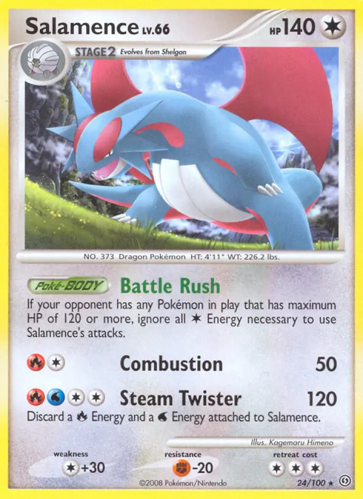 Salamence (24/100) [Diamond & Pearl: Stormfront] - Pokemon Single