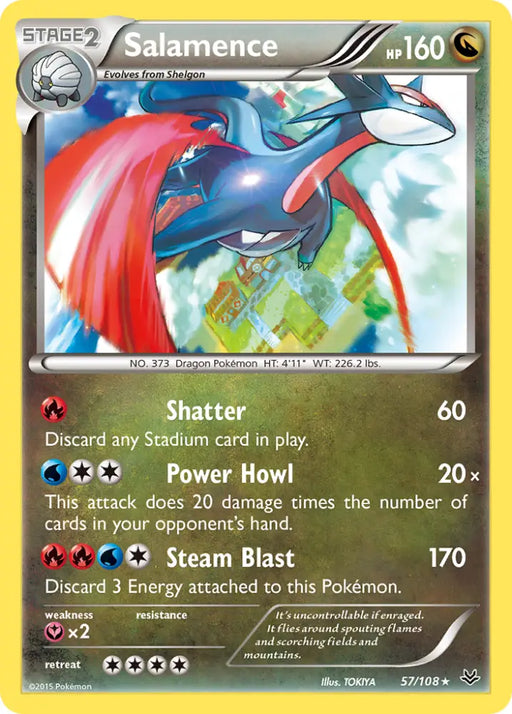 Salamence (57/108) [XY: Roaring Skies] - Pokemon Single
