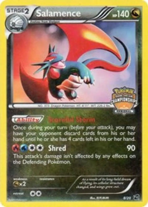 Salamence (8/20) (Regional Championship Promo) [Black & White: Dragon Vault] - Pokemon Single