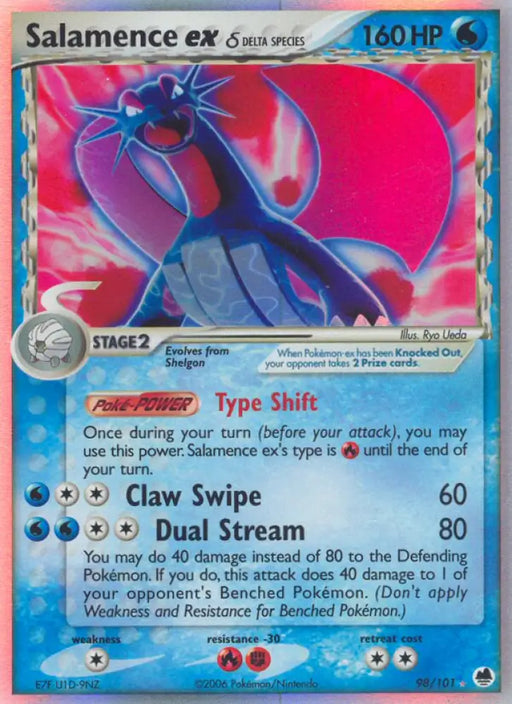 Salamence ex (98/101) (Delta Species) [EX: Dragon Frontiers] - Pokemon Single
