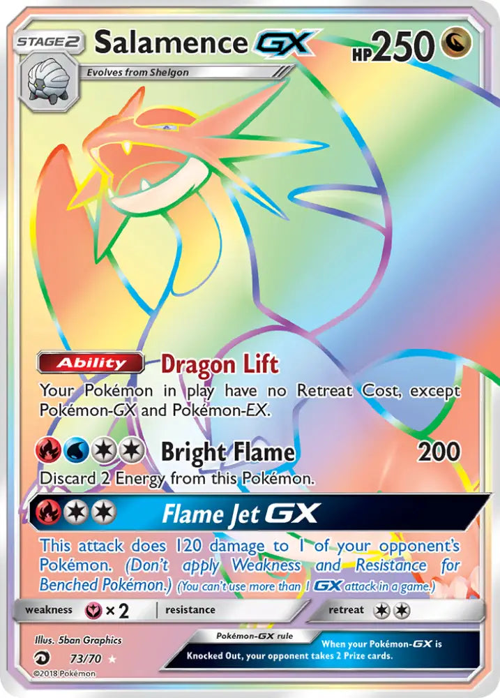 Salamence GX (73/70) [Sun & Moon: Dragon Majesty] - Pokemon Single
