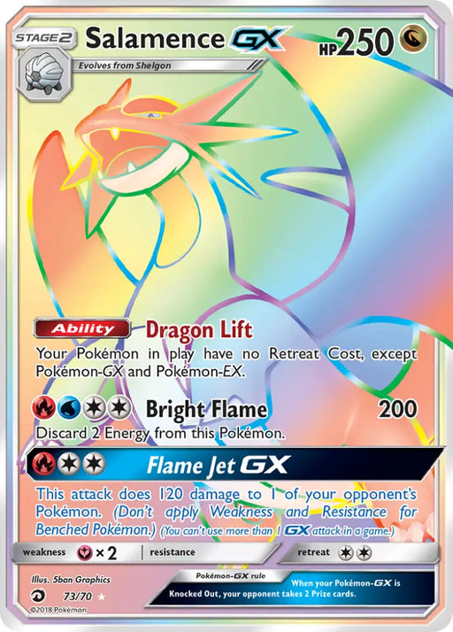 Salamence GX (73/70) [Sun & Moon: Dragon Majesty] - Pokemon Single