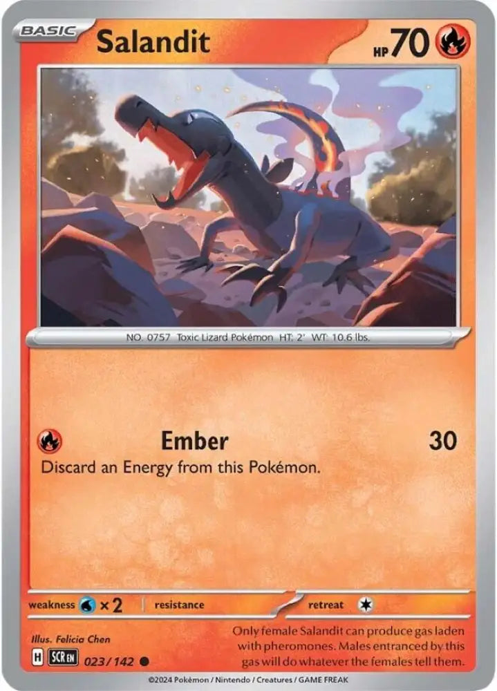 Salandit (023/142) [Scarlet & Violet: Stellar Crown] - Pokemon Single