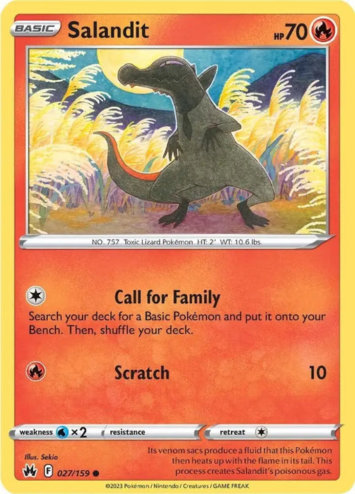 Salandit (027/159) [Sword & Shield: Crown Zenith] - Pokemon Single