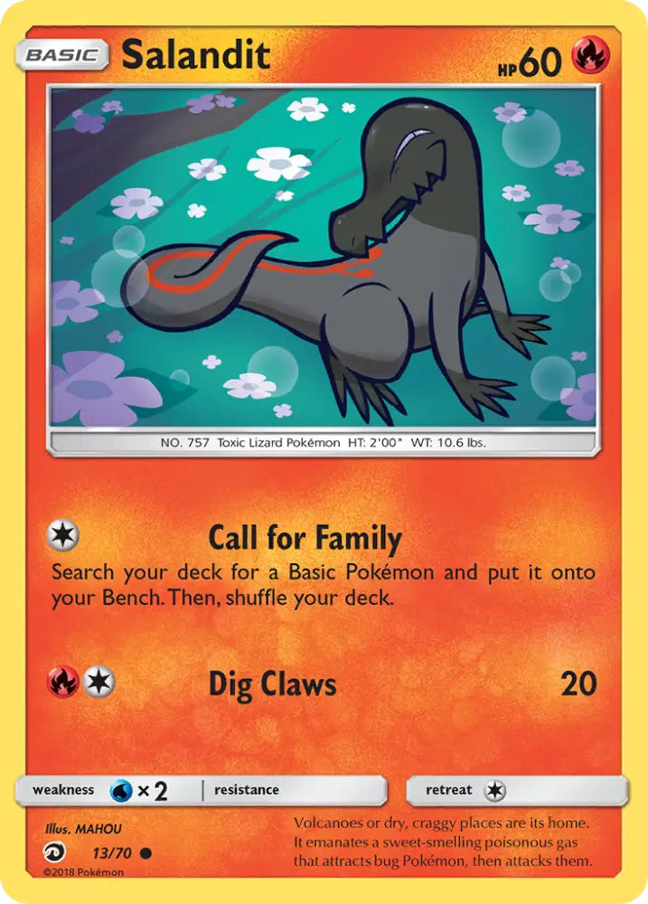 Salandit (13/70) [Sun & Moon: Dragon Majesty] - Pokemon Single