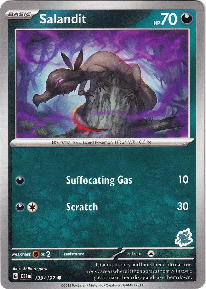 Salandit (139/197) (Darkrai Deck) [Battle Academy 2024] - Pokemon Single