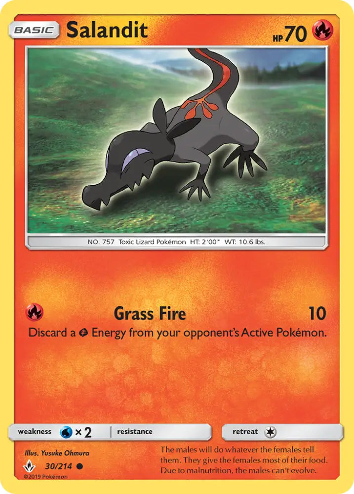 Salandit (30/214) [Sun & Moon: Unbroken Bonds] - Pokemon Single