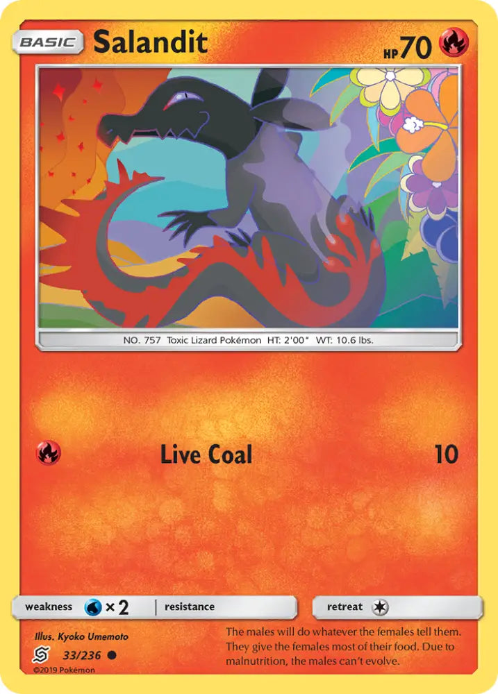 Salandit (33/236) [Sun & Moon: Unified Minds] - Pokemon Single