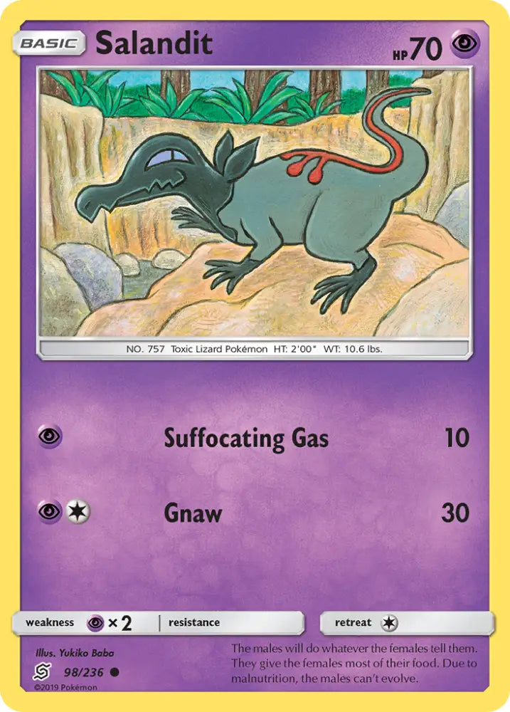 Salandit (98/236) [Sun & Moon: Unified Minds] - Pokemon Single