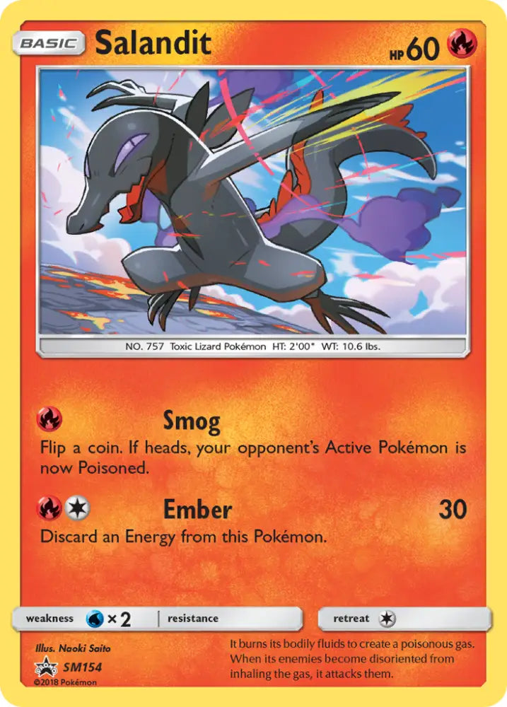Salandit (SM154) [Sun & Moon: Black Star Promos] - Pokemon Single