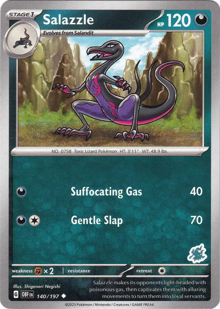 Salazzle (140/197) (Darkrai Deck) [Battle Academy 2024] - Pokemon Single