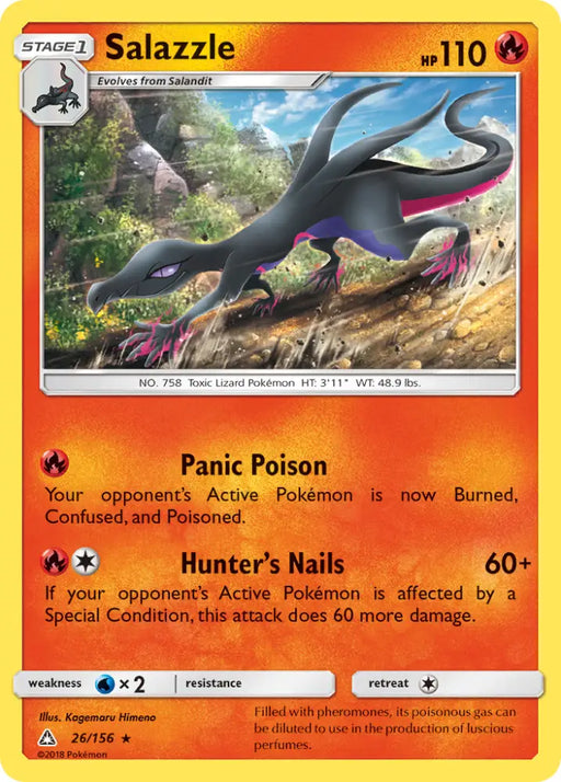 Salazzle (26/156) [Sun & Moon: Ultra Prism] - Pokemon Single