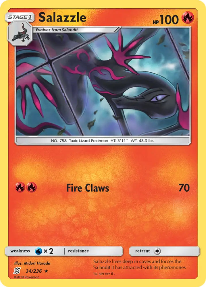 Salazzle (34/236) [Sun & Moon: Unified Minds] - Pokemon Single