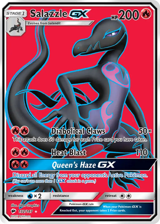 Salazzle GX (132/147) [Sun & Moon: Burning Shadows] - Pokemon Single