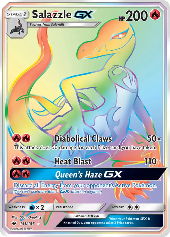 Salazzle GX (151/147) [Sun & Moon: Burning Shadows] - Pokemon Single
