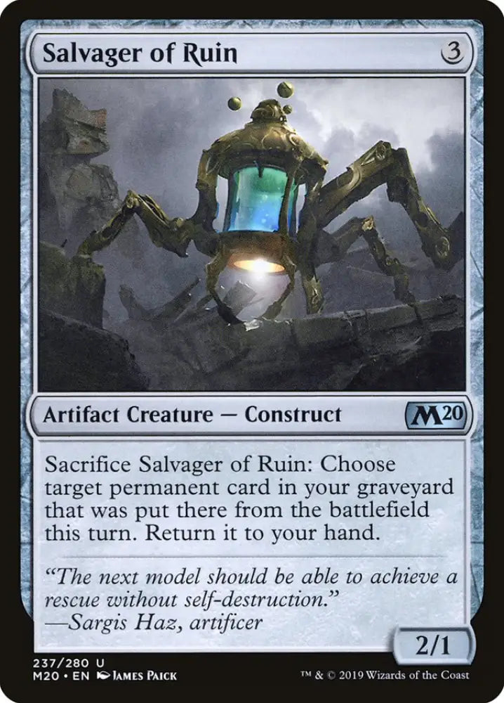 Salvager of Ruin [Core Set 2020] - MTG Single