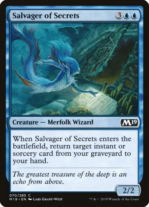 Salvager of Secrets [Core Set 2019] - MTG Single