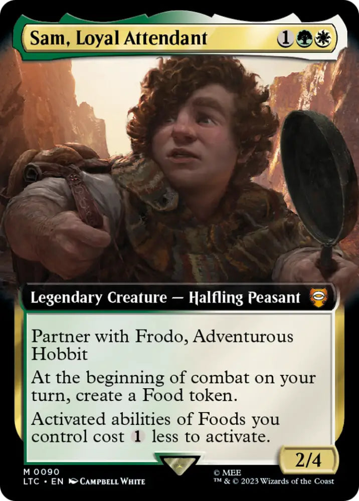 Sam Loyal Attendant (Extended Art) [The Lord of the Rings: Tales of Middle-Earth Commander] - MTG Single