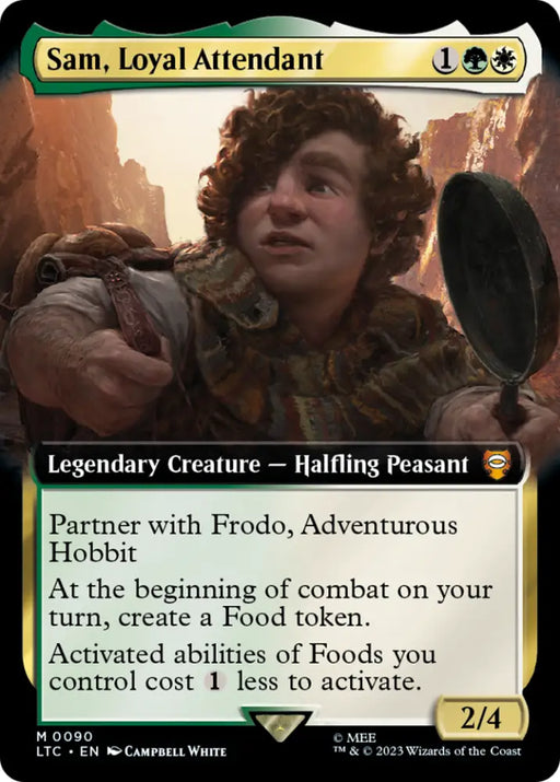 Sam Loyal Attendant (Extended Art) [The Lord of the Rings: Tales of Middle-Earth Commander] - MTG Single