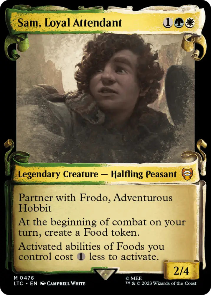 Sam Loyal Attendant [The Lord of the Rings: Tales of Middle-Earth Commander Showcase Scrolls] - MTG Single