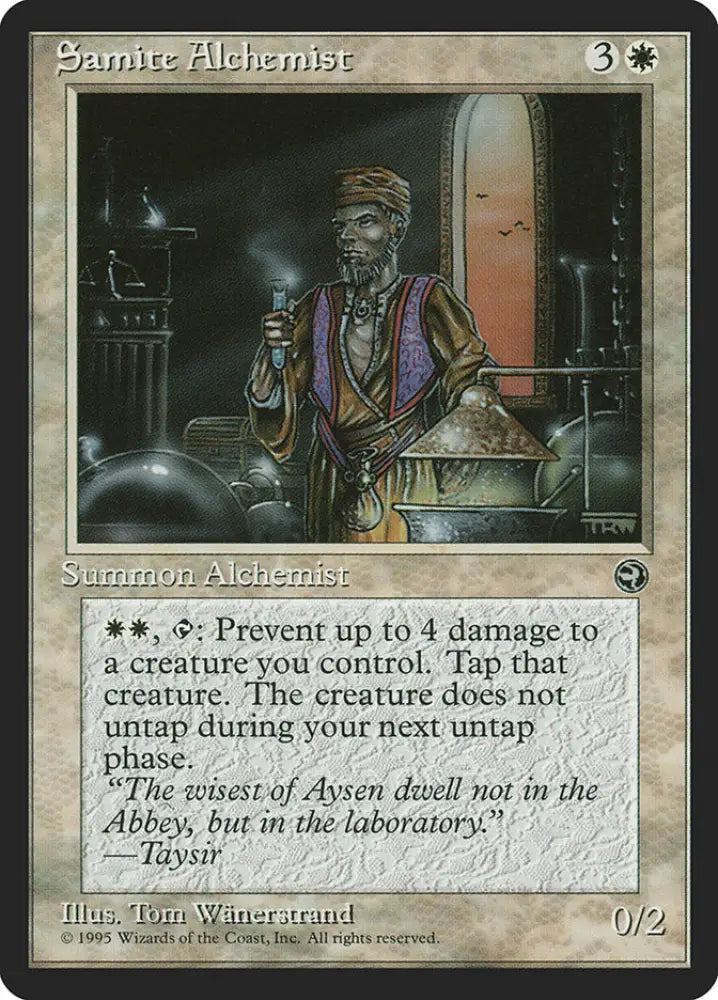 Samite Alchemist (Taysir Flavor Text) [Homelands] - MTG Single