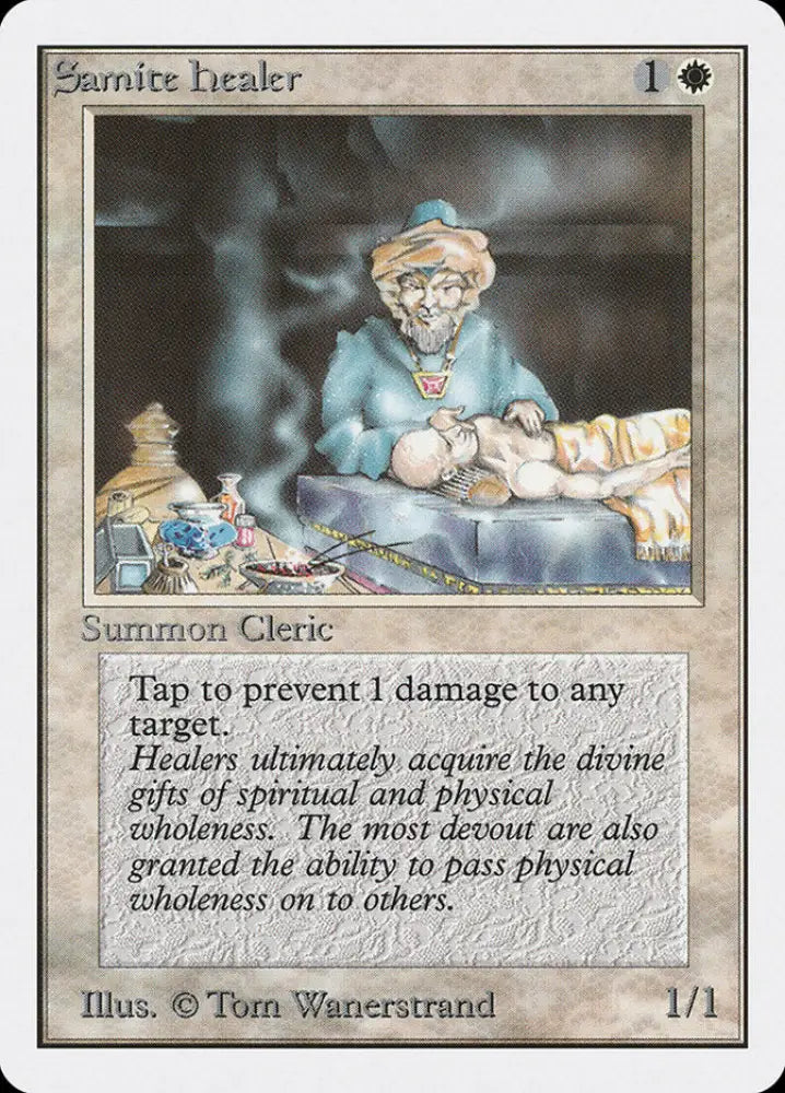 Samite Healer [Unlimited Edition] - MTG Single