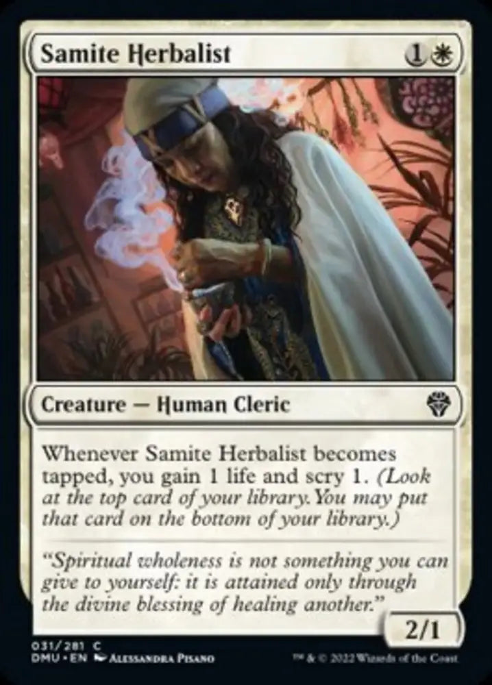 Samite Herbalist [Dominaria United] - MTG Single