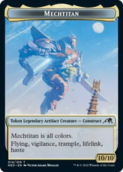 Samurai // Mechtitan Double-Sided Token [Kamigawa: Neon Dynasty Tokens] - MTG Single