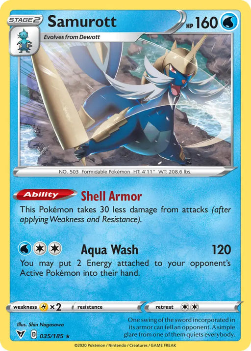 Samurott (035/185) [Sword & Shield: Vivid Voltage] - Pokemon Single