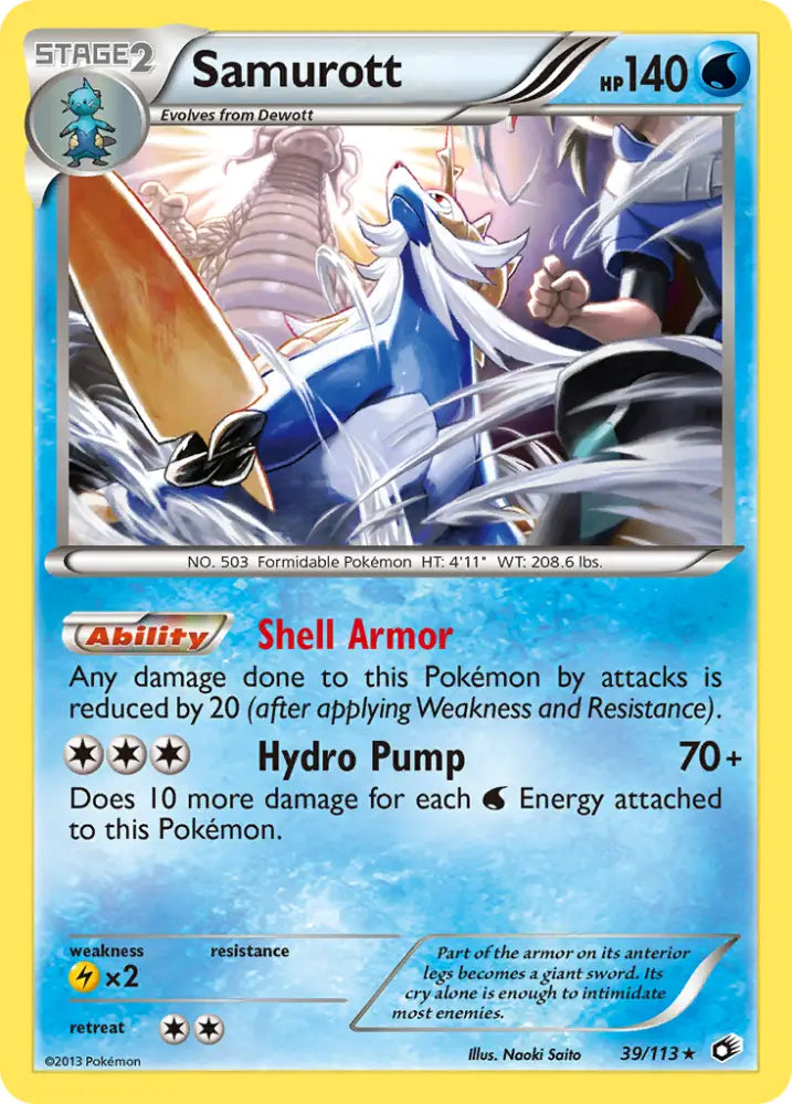 Samurott (39/113) [Black & White: Legendary Treasures] - Pokemon Single