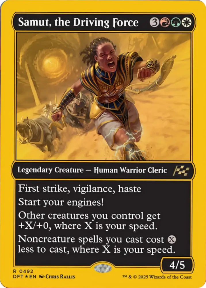 Samut the Driving Force (First-Place Foil) [Aetherdrift] - MTG Single