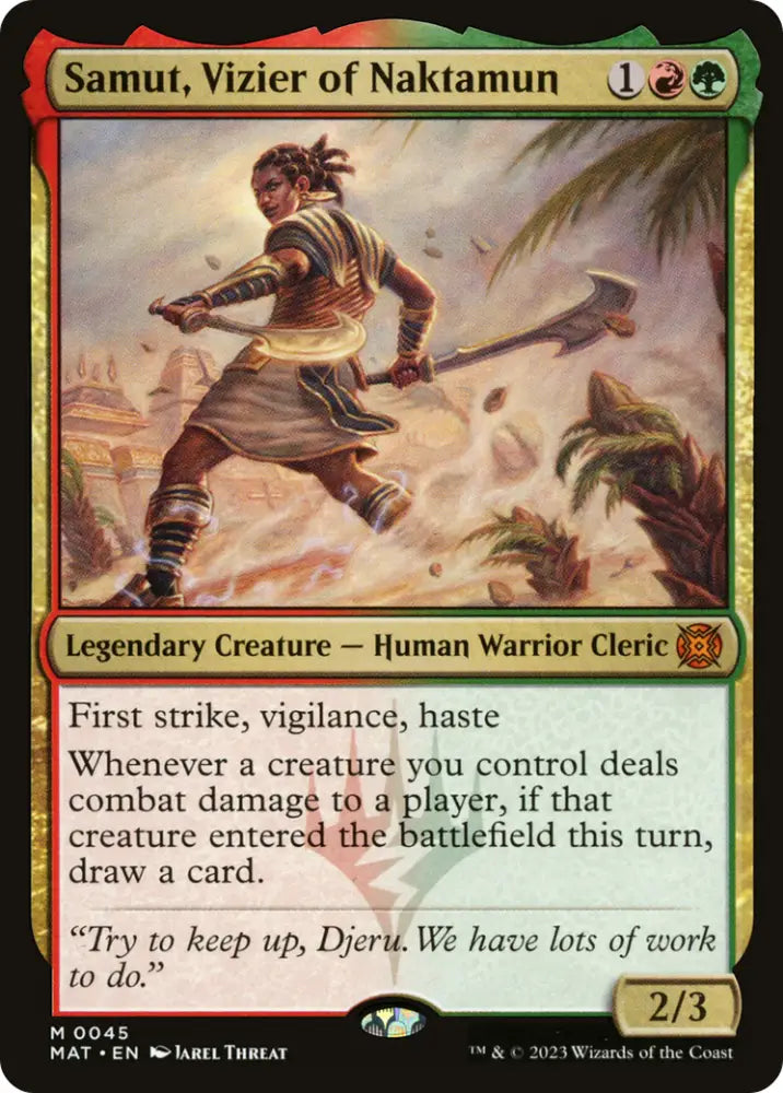 Samut Vizier of Naktamun [March of the Machine: The Aftermath] - MTG Single