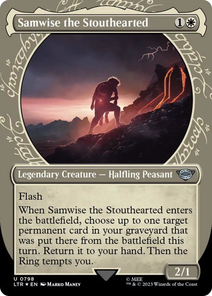 Samwise the Stouthearted (Showcase) (Surge Foil) [The Lord of the Rings: Tales of Middle-Earth] - MTG Single