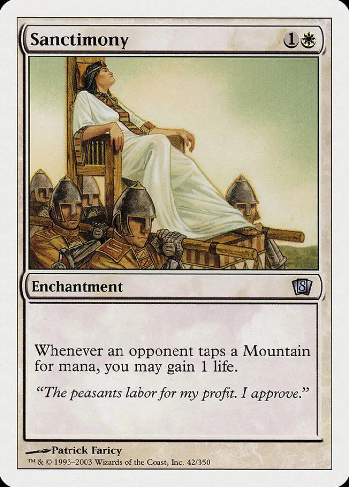 Sanctimony (42) [Eighth Edition] - MTG Single