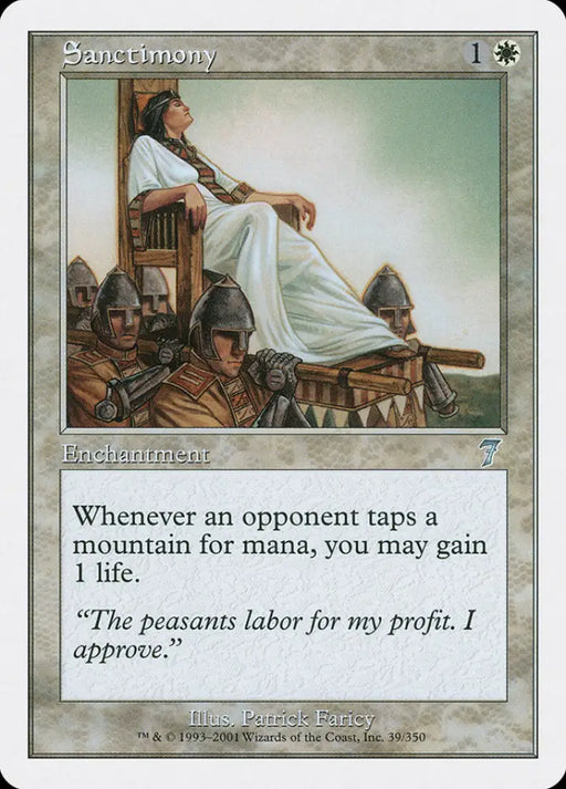 Sanctimony [Seventh Edition] - MTG Single