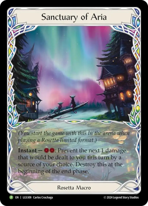 Sanctuary of Aria (Extended Art) [LGS309] (Promo) Cold Foil - Flesh And Blood Single
